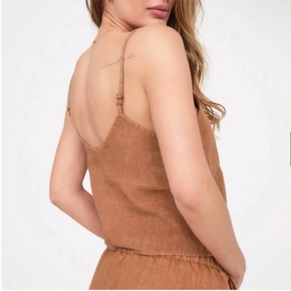 NWT MATE The Label 100% Linen Camisole Tank Top in Sedona Size  X - Large - Picture 2 of 12